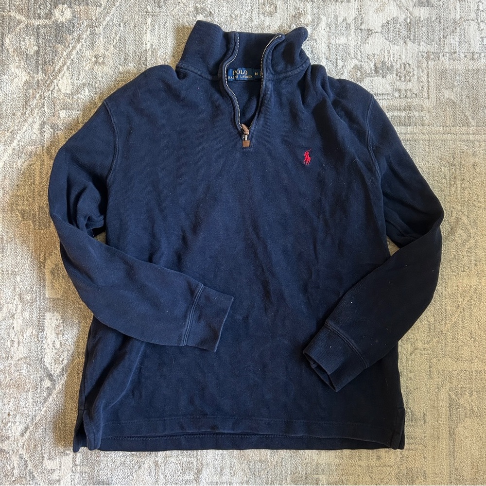 Polo Ralph Lauren Blue Quarter-Zip Pullover